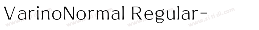 VarinoNormal Regular字体转换